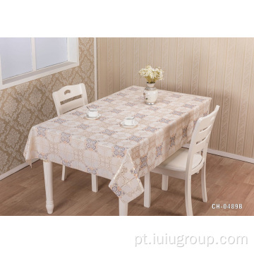 Toalha de mesa do hotel branco quadrado lilás corte marinho